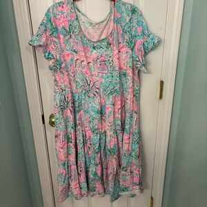 Lilly Pulitzer Jodee Dress XXL Spotted On Worth